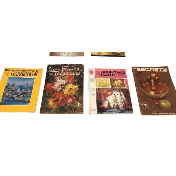 Walter Foster & Other How to Painting Books Oil Flower Watercolor Leon Franks - Picture 2 of 7